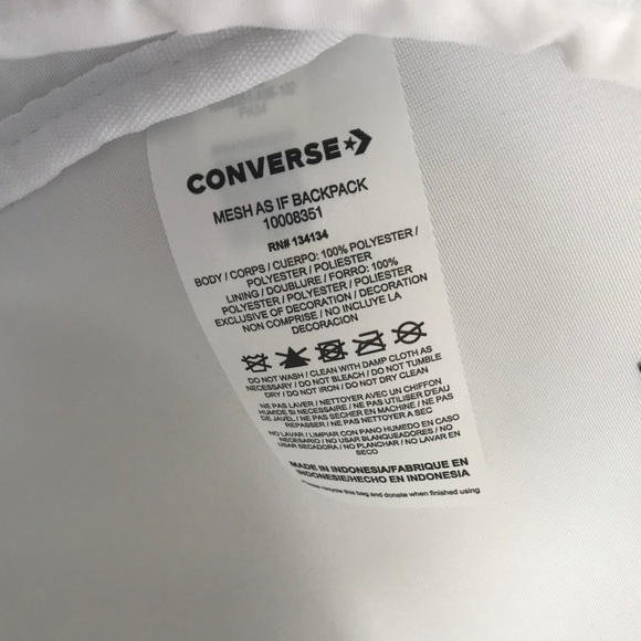 Converse AS IF Backpack White AUTHENTIC - Picture 8 of 8